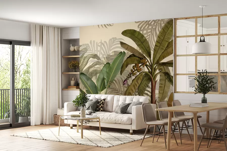Fotobehang Tropische jungle en bladeren u74748d1