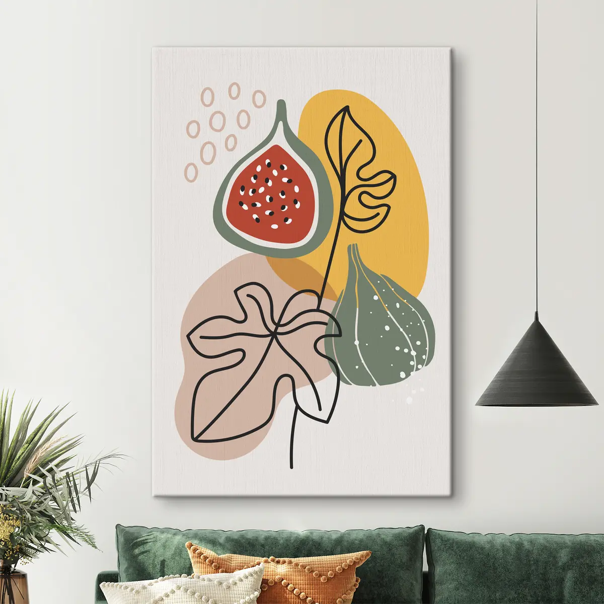  Schilderijen Kleurrijke abstracte bloemencompositie s37058