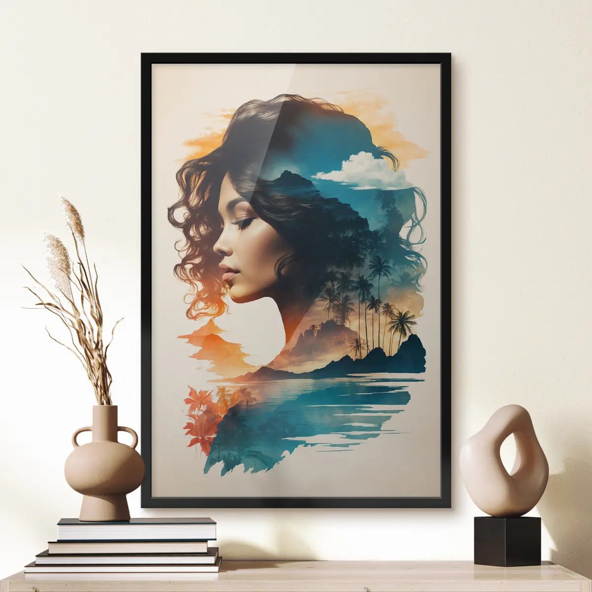 Poster De schoonheid van de natuur in een portret f37118