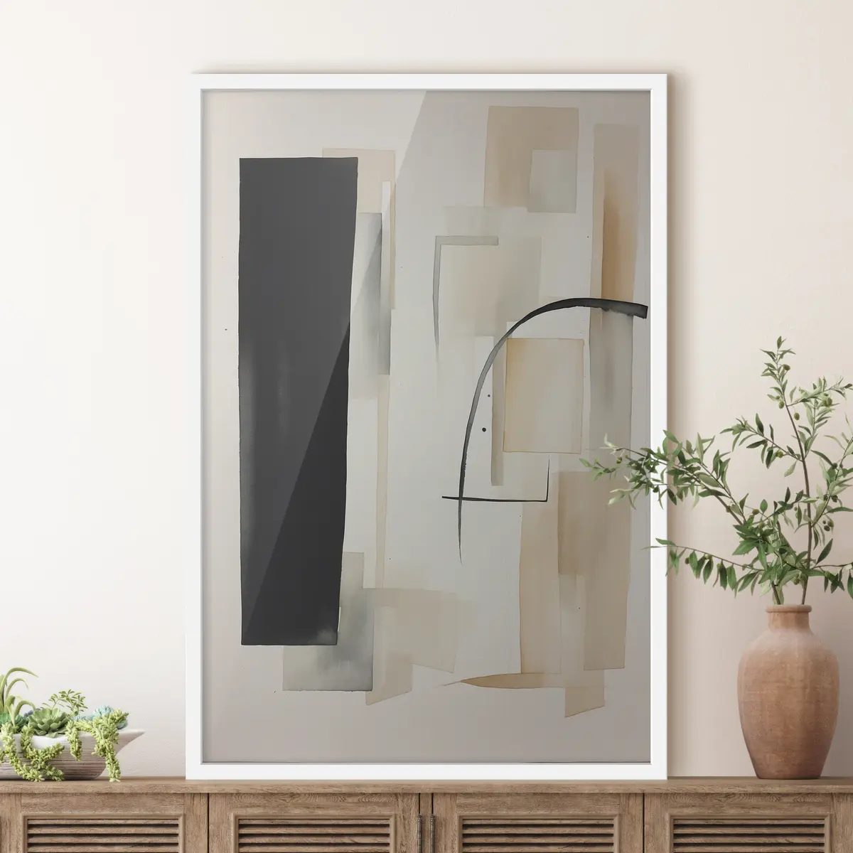 Affiche Tons abstraits et formes en harmonie f37170