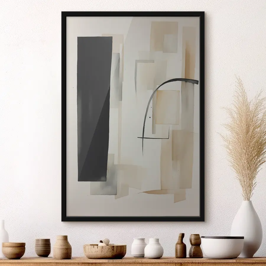 Papier peint photo Tons abstraits et formes en harmonie f37170