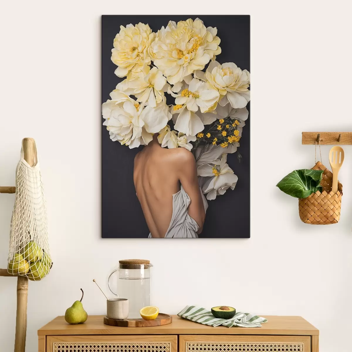  Peintures La beauté florale embrasse des moments sereins s37162