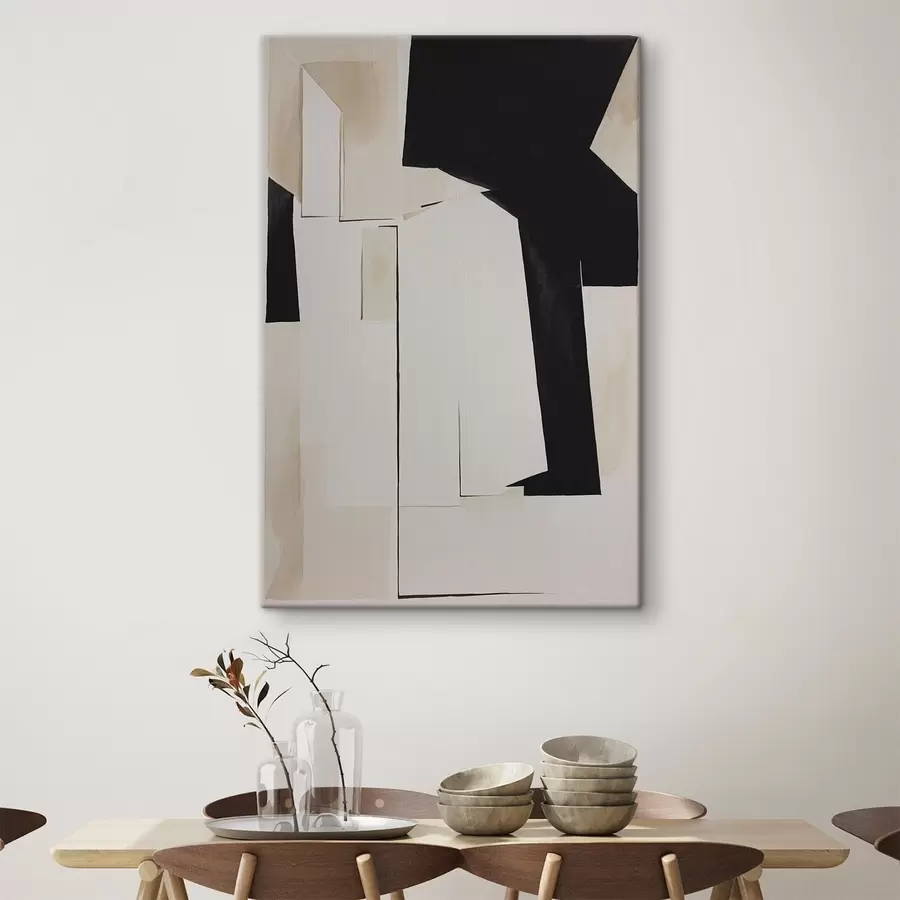  Peintures Formes abstraites dans des tons contrastés s37169