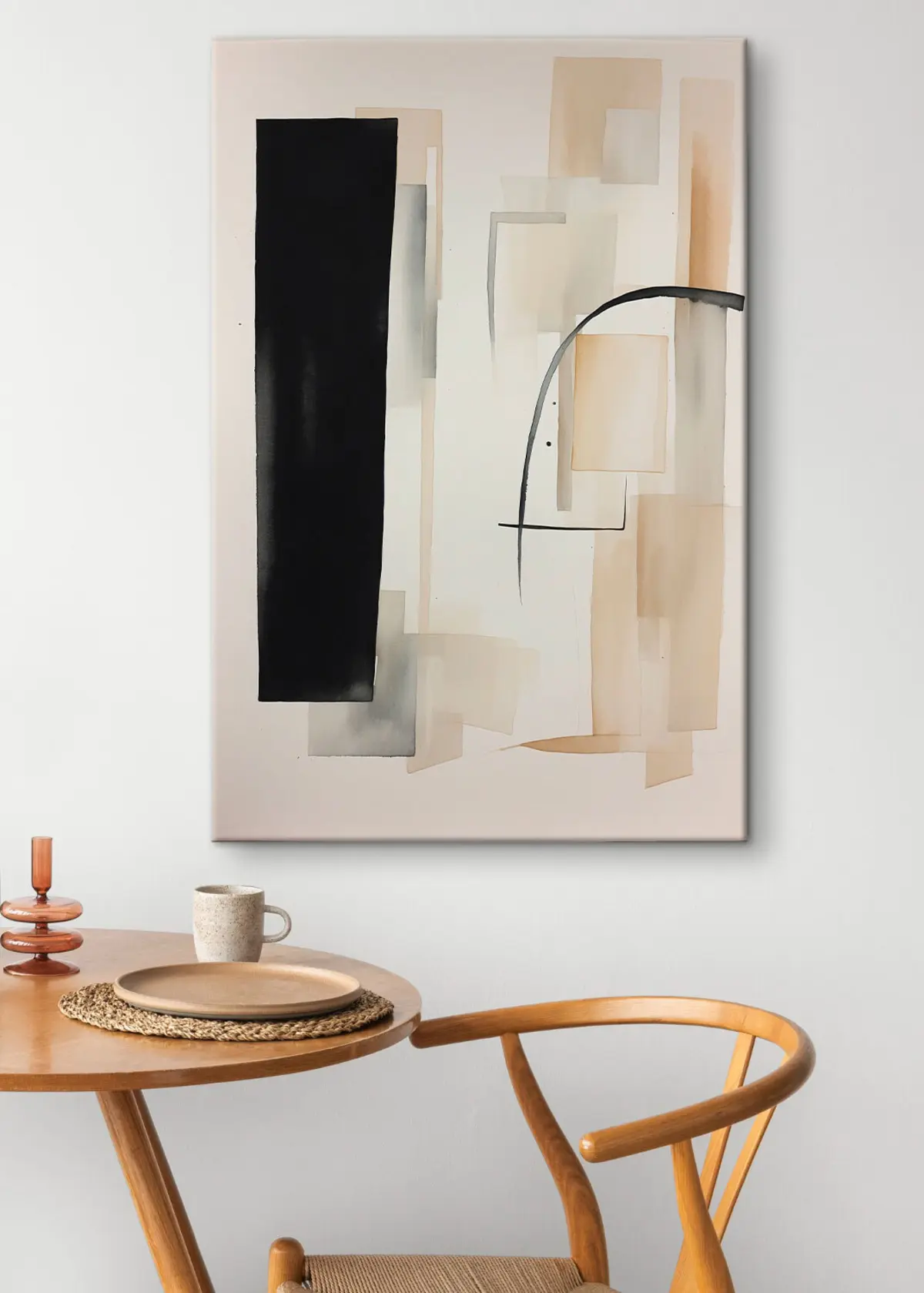  Peintures Formes abstraites dans des tons doux s37170