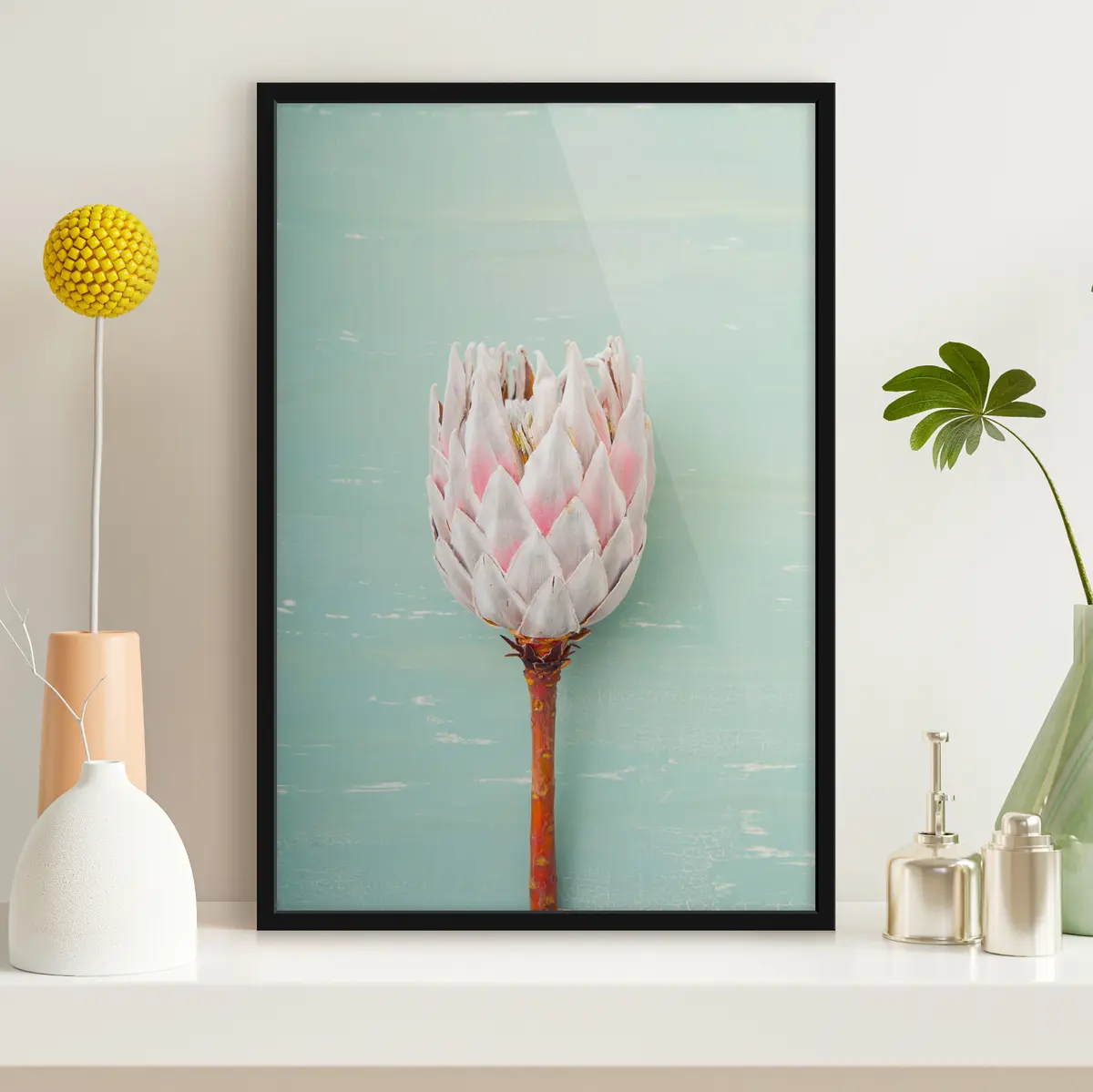 Affiche Belle fleur sur fond doux f36695