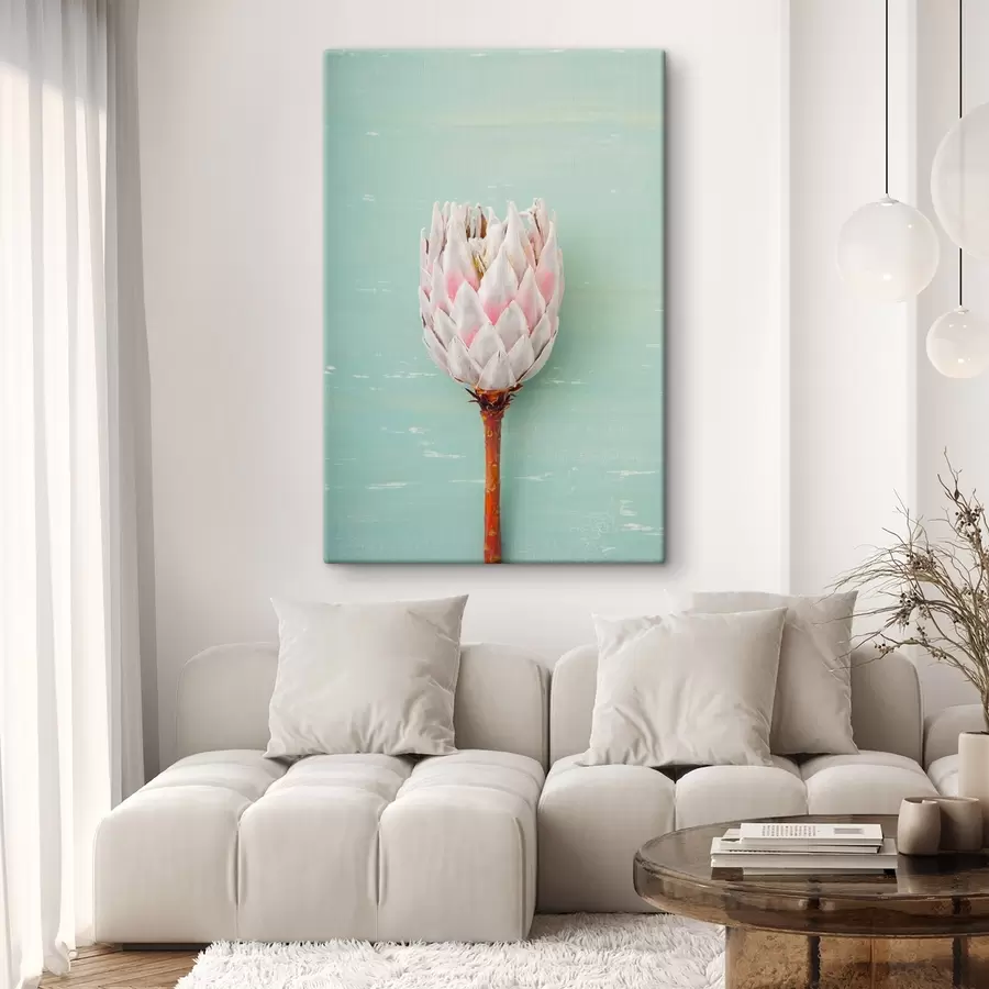  Schilderijen Unieke bloem tegen een zachte achtergrond s36695