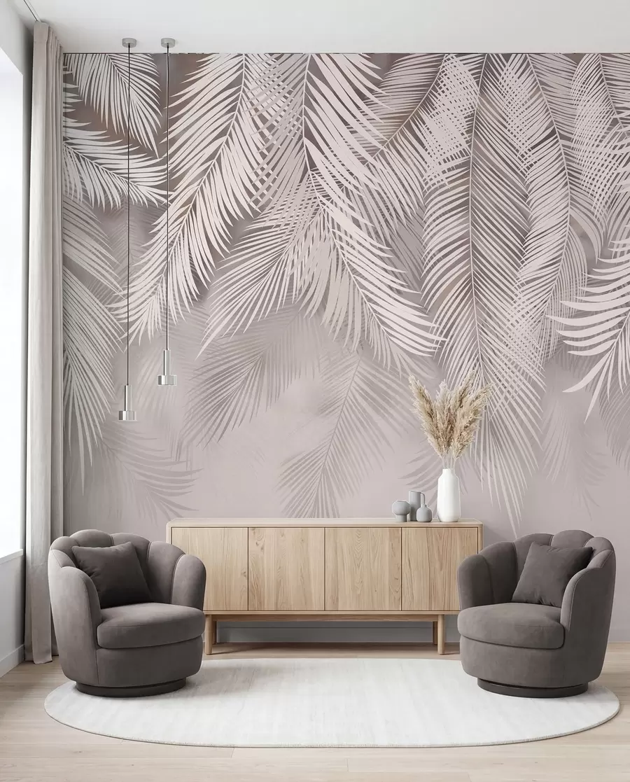 Fotobehang Delicate hangende bladeren u48556v5d1