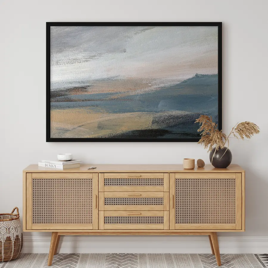 Fotobehang Serene kleuren versmelten in abstracte harmonie f37064