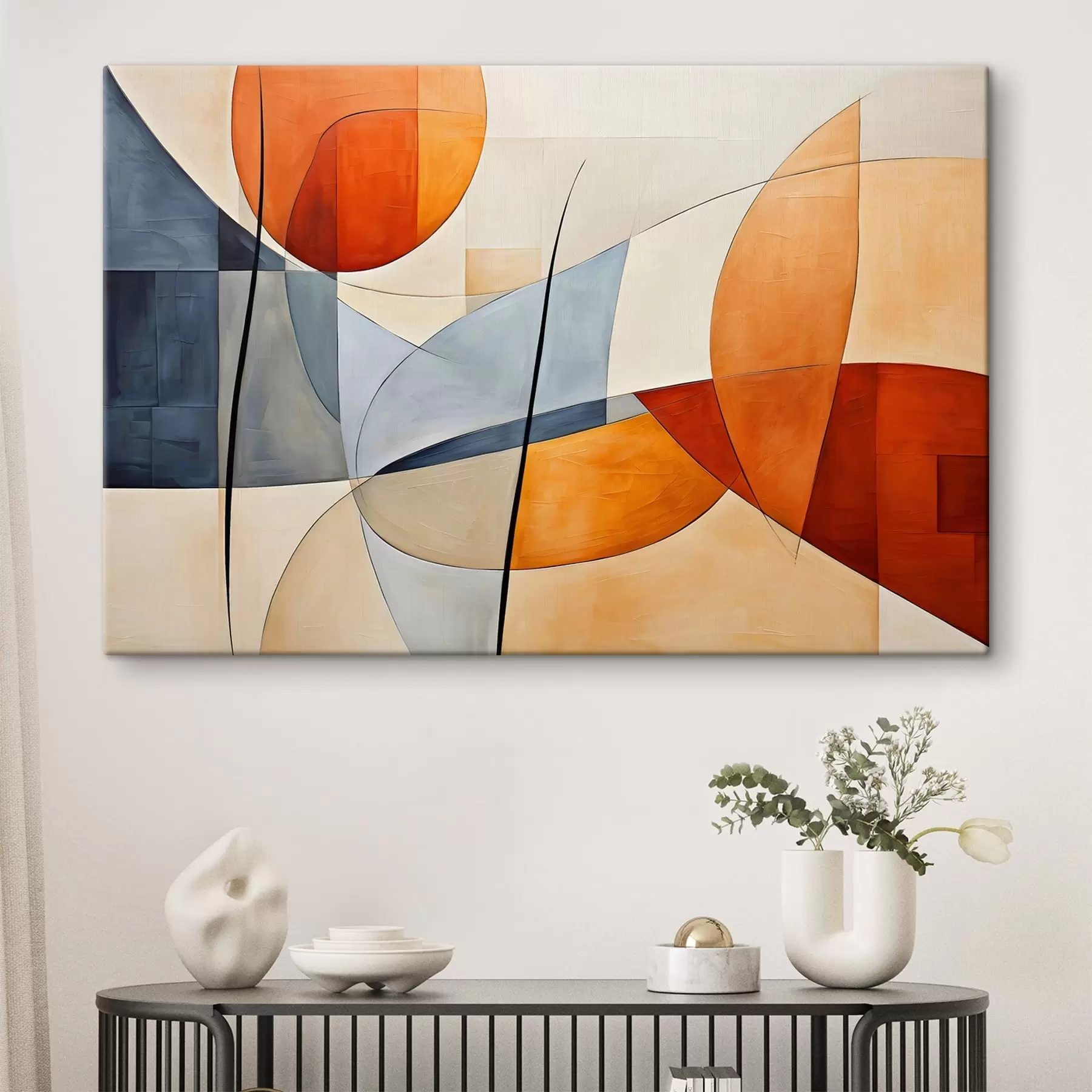 Fotobehang Levendige abstracte vormen in harmonie s37285