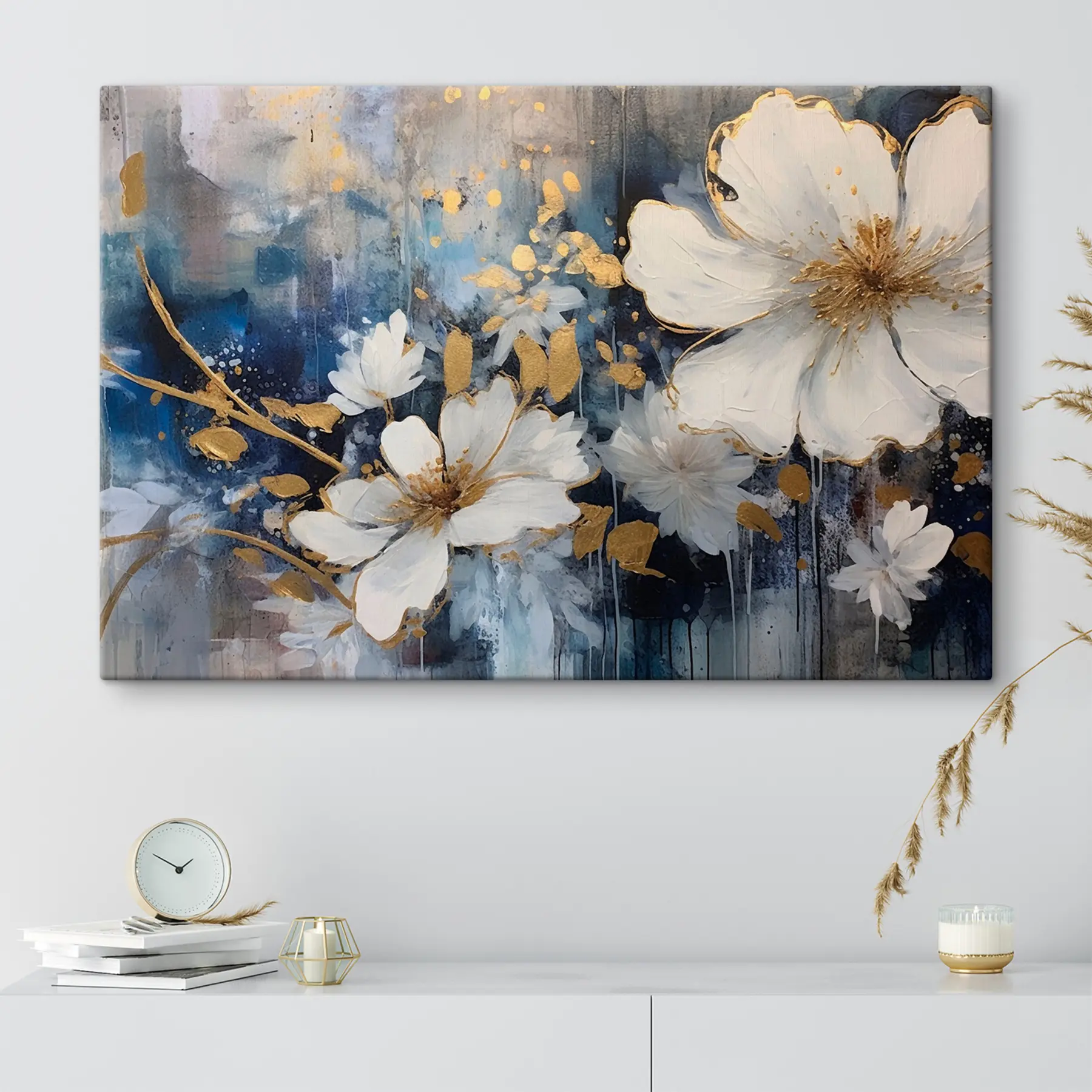 Fotobehang Bloemige elegantie met levendige kleuren s35526