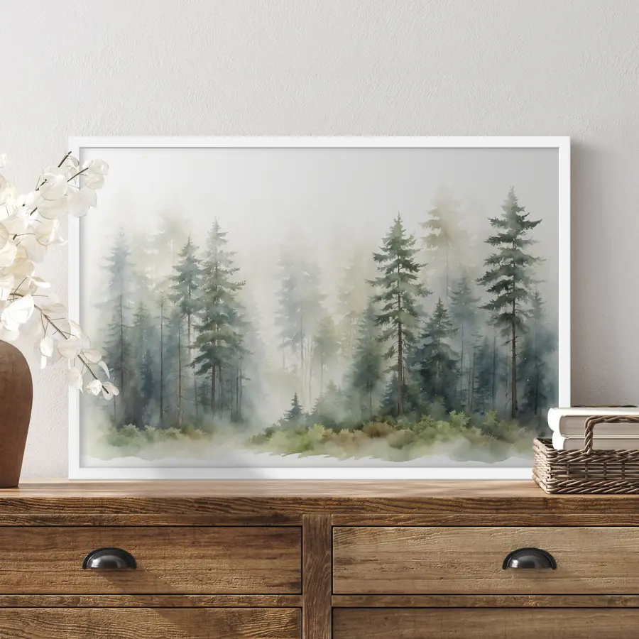 Fotobehang Bos tussen dromen f37337