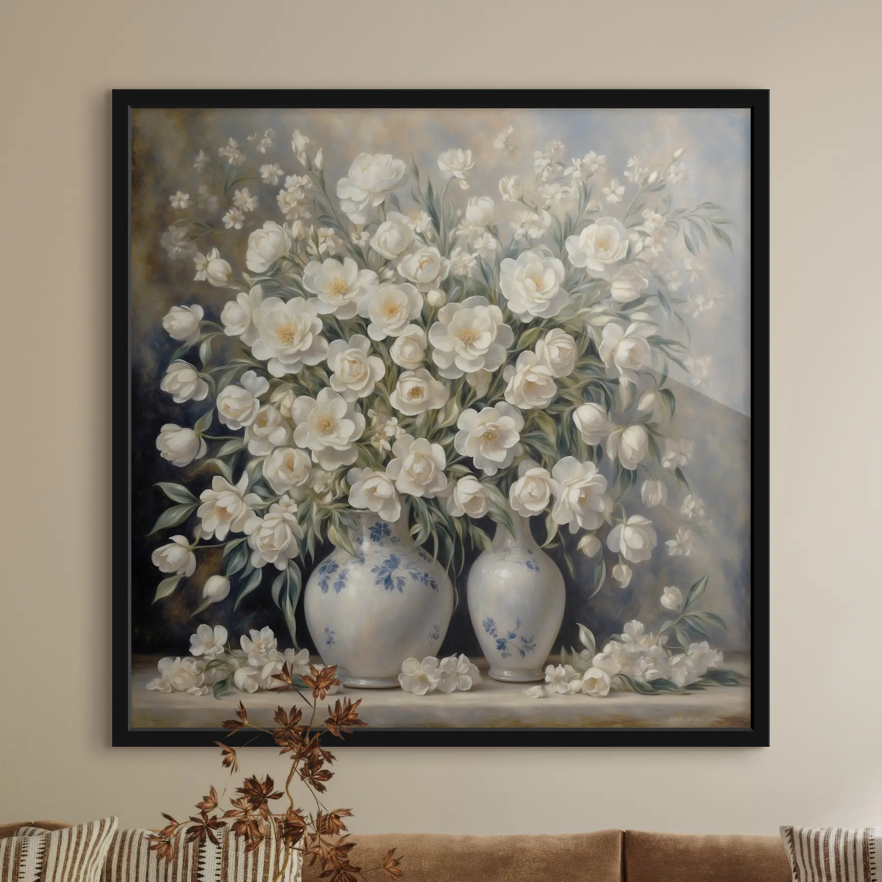 Papier peint photo Des fleurs élégantes dans de charmants vases f37440