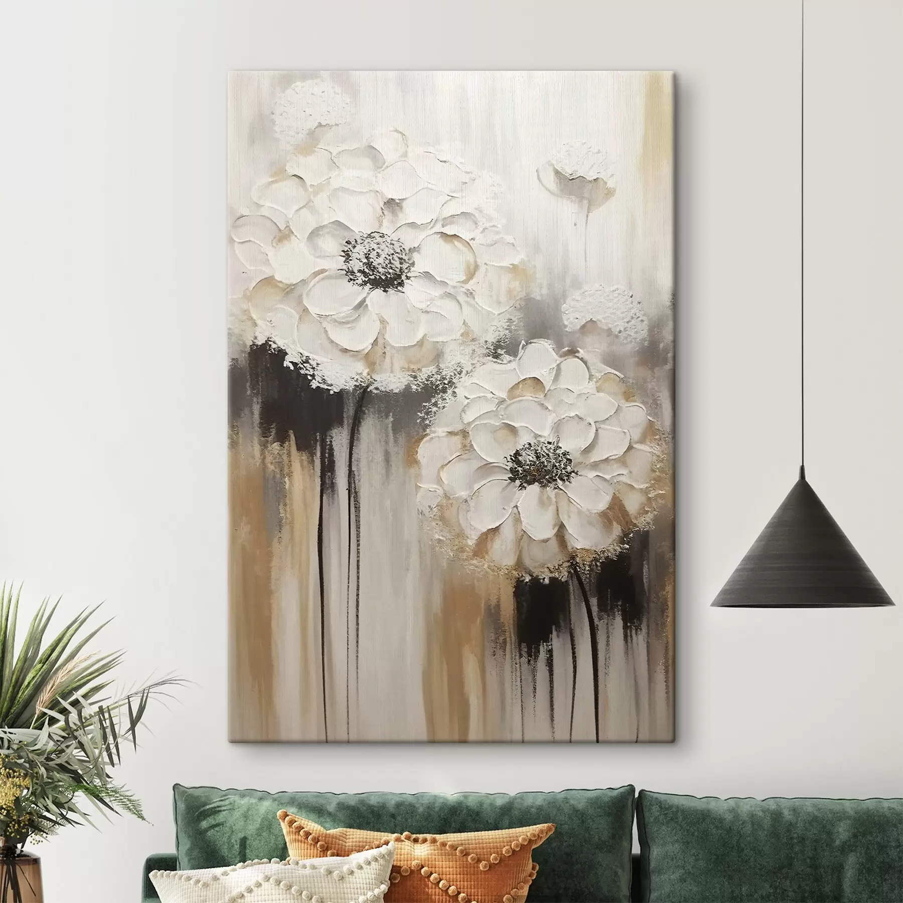 Fotobehang Elegante bloemen in zachte tinten s37307