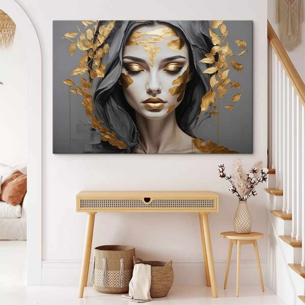  Peintures Une belle femme recouverte de peinture s37326