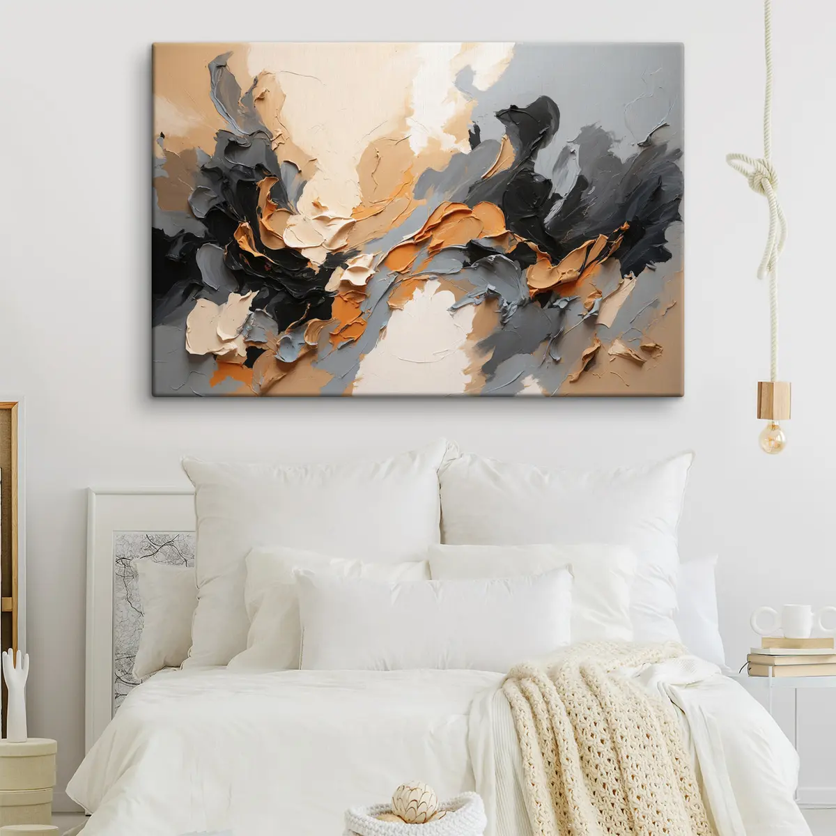  Peintures Des tourbillons dynamiques de couleurs terreuses s37328