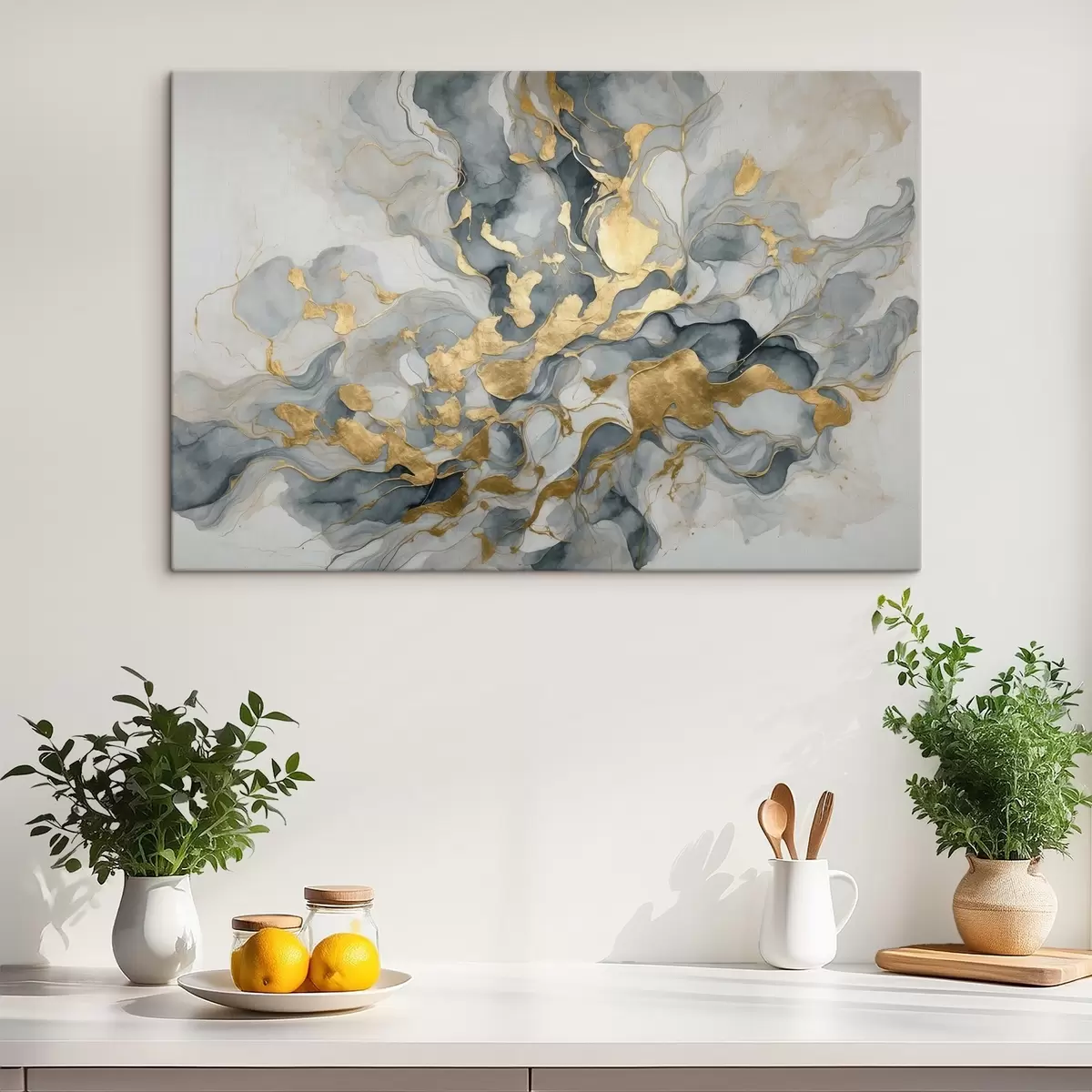  Peintures Abstraction dans des aquarelles bleues s37331