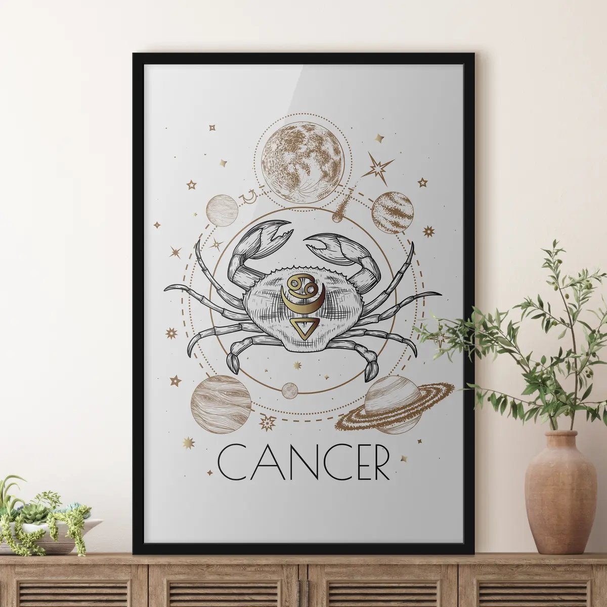 Affiche Crabe céleste du signe du zodiaque f36197