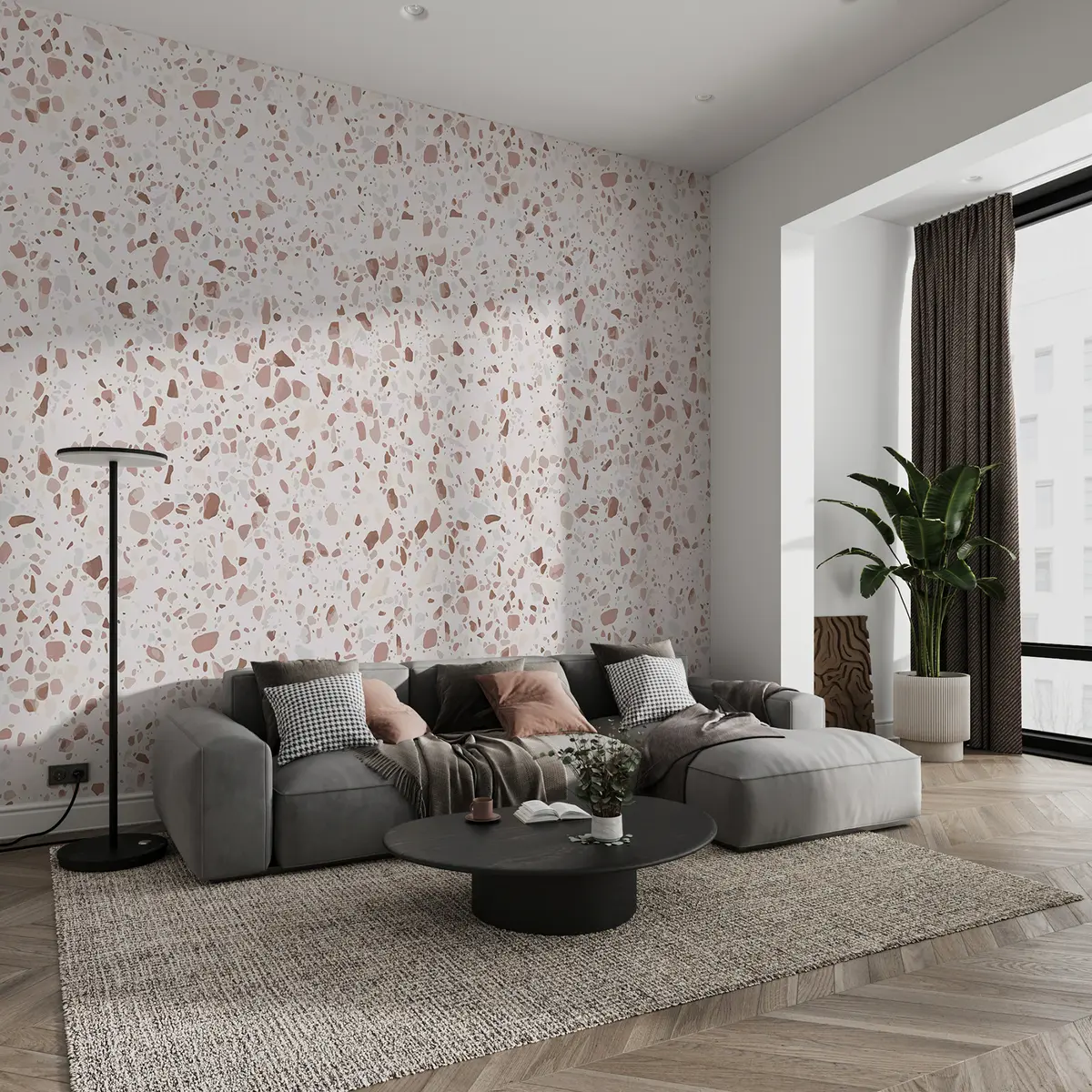 Fotobehang Roze terrazzo u99668