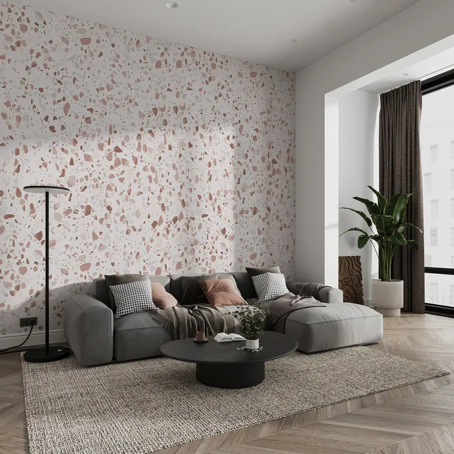 Fotobehang Roze terrazzo u99668