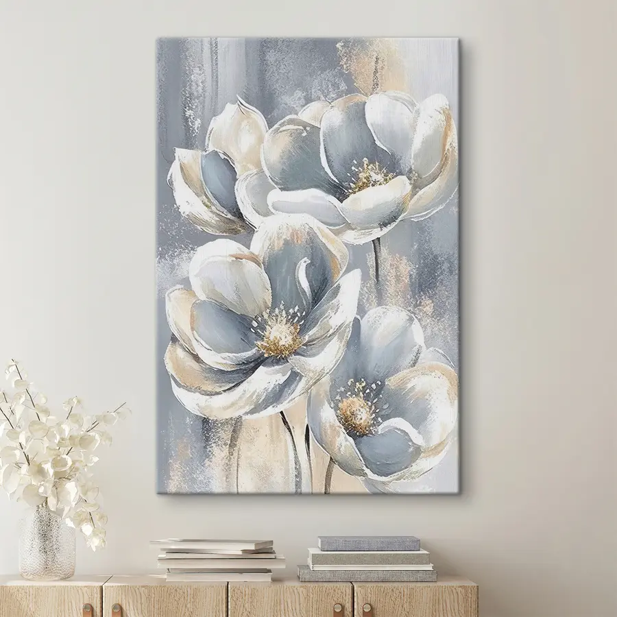 Fotobehang Elegante bloemen in zachte tinten s37144