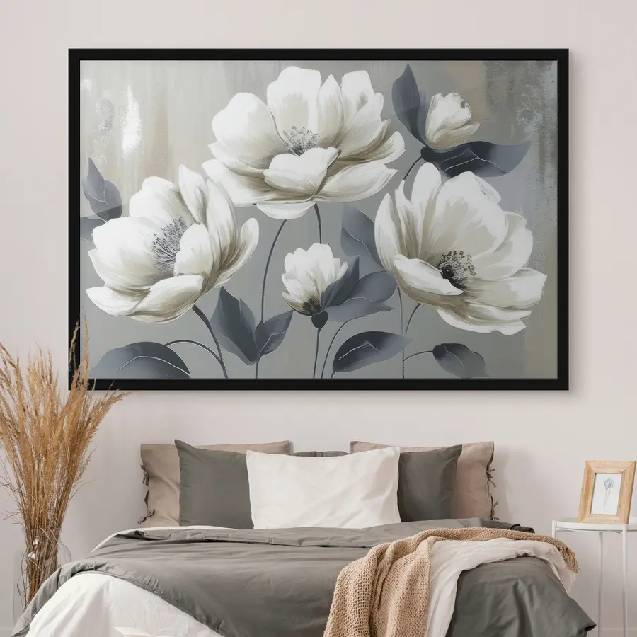 Fotobehang Elegante bloesems in zachte tinten f37542